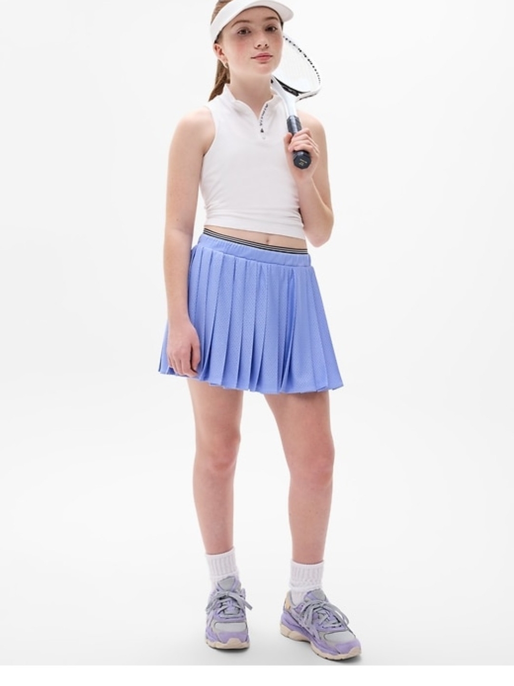 Athleta Girl's Lilac Pleated Tennis Skort. NWT. Size 14
